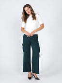 Floral rib neck knit top TOP Gracia Fashion 