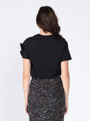 Floral Short Sleeve Round Neck T-shirt TOP Gracia Fashion 