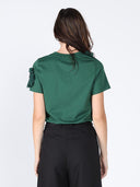 Floral Short Sleeve Round Neck T-shirt TOP Gracia Fashion 