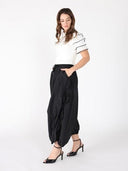 Flower Applique Parachute Pants PANTS Gracia Fashion 