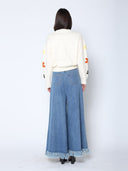 Flower Embroidered Cardigan Sweater SWEATER Gracia Fashion 