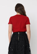 Flower Shape Decoration Top TOP Gracia Fashion 