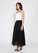 Front Bow-Tie Smoked Back Bustier Top TOP Gracia Fashion 