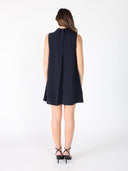 Front button open back sleeveless mini dress DRESS Gracia Fashion 