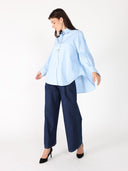 Front button open long sleeve shirt top TOP Gracia Fashion 