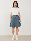 Front button & Zip Closure Jorts Denim Pants PANTS Gracia Fashion 