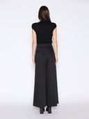 Front Embroidered Sleeveless Mock Neck Top TOP Gracia Fashion 