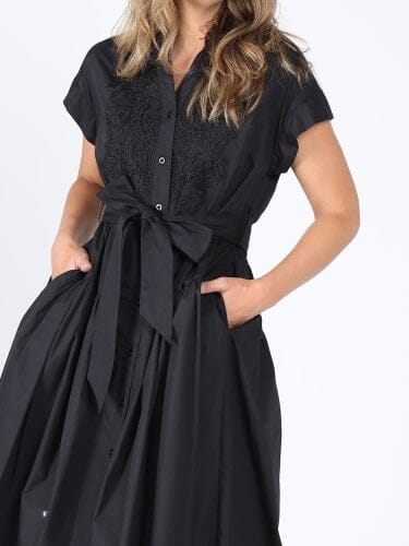 Front lace belt dress DRESS Gracia Fashion 