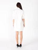 Gathering Long Top with Gold Buttons TOP Gracia Fashion 