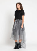 Glitter Fringe Crop Top TOP Gracia Fashion 