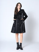 Glossy Rain Coat with Belt JACKET Gracia Fashion 