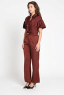 Gracia Fashion Women's Wide Leg Satin Pants PANTS Gracia Fashion 
