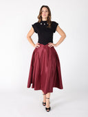 Gracia Fashion Women's Wide Width Skirt with Back Zipper SKIRT Gracia Fashion 