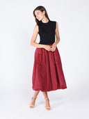 Half Body Knit & Half Bottom Polyester Long Dress DRESS Gracia Fashion 
