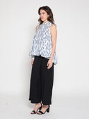 High low sleeveless printed top TOP Gracia Fashion 