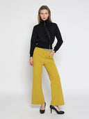 Highneck Scuba Assymetrical Ruffled Zip Jacket JACKET Gracia Fashion 