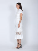 Hollow-Out Lace Embroidered Front Pocket Top TOP Gracia Fashion 