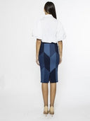 Jewelled Collar Button-up Shirt W/ Puff Sleeves TOP Gracia Fashion 