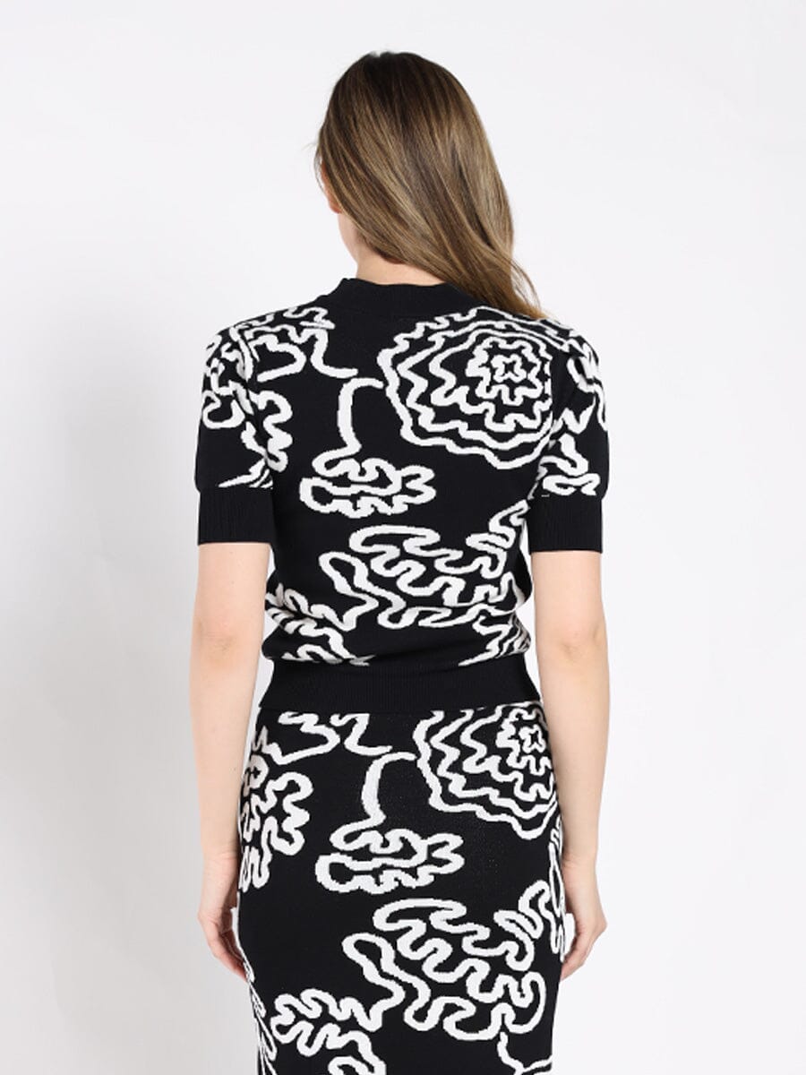 knit short sleeves top TOP Gracia Fashion 