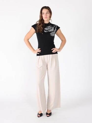 Knitted Mock Neck Sleeveless Top TOP Gracia Fashion 