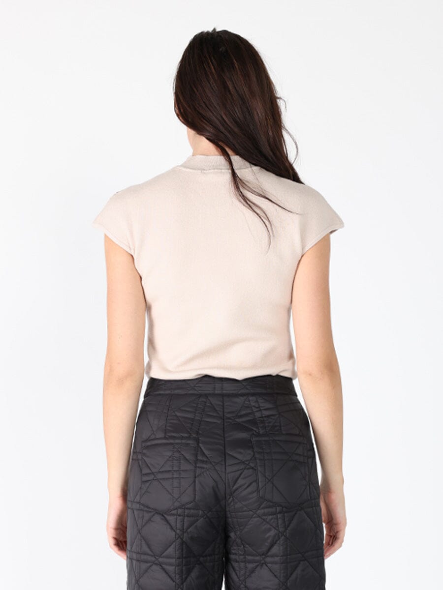 Knitted Mock Neck Sleeveless Top TOP Gracia Fashion 