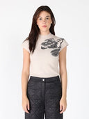 Knitted Mock Neck Sleeveless Top TOP Gracia Fashion BEIGE S 