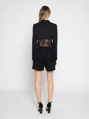 Lace Contrast Jacket JACKET Gracia Fashion 