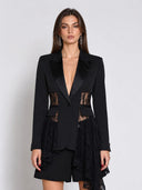 Lace Contrast Jacket JACKET Gracia Fashion 