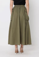 Long Parachute Cargo Skirt SKIRT Gracia Fashion 