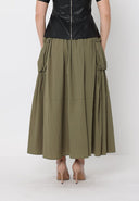 Long Parachute Cargo Skirt SKIRT Gracia Fashion 