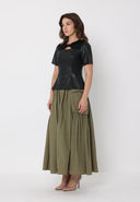 Long Parachute Cargo Skirt SKIRT Gracia Fashion 