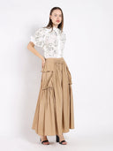 Long Parachute Cargo Skirt SKIRT Gracia Fashion 