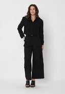 Long sleeve Flap Pocket High Neck Zip Up Jacket JACKET Gracia Fashion 