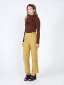 Long Sleeve Mock Neck Flower Applique Top TOP Gracia Fashion 