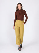Long Sleeve Mock Neck Flower Applique Top TOP Gracia Fashion 