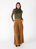Long Sleeve Mock Neck T-Shirt TOP Gracia Fashion 