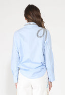 Long Sleeve Shirt Button Down Sequin Embellished TOP Gracia Fashion 