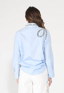 Long Sleeve Shirt Button Down Sequin Embellished TOP Gracia Fashion 