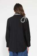 Long Sleeve Shirt Button Down Sequin Embellished TOP Gracia Fashion 