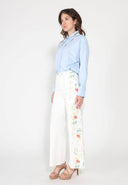 Long Sleeve Shirt Button Down Sequin Embellished TOP Gracia Fashion 
