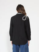 Long Sleeve Shirt Button Down Sequin Embellished TOP Gracia Fashion 