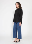 Long Sleeve Shirt Button Down Sequin Embellished TOP Gracia Fashion 