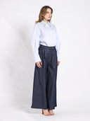 Long Sleeve Shirt with Rhinestone-Studded Collar TOP Gracia Fashion 