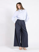 Long Sleeve Shirt with Rhinestone-Studded Collar TOP Gracia Fashion 