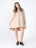 Low high front lace full sleeve dress DRESS Gracia Fashion 
