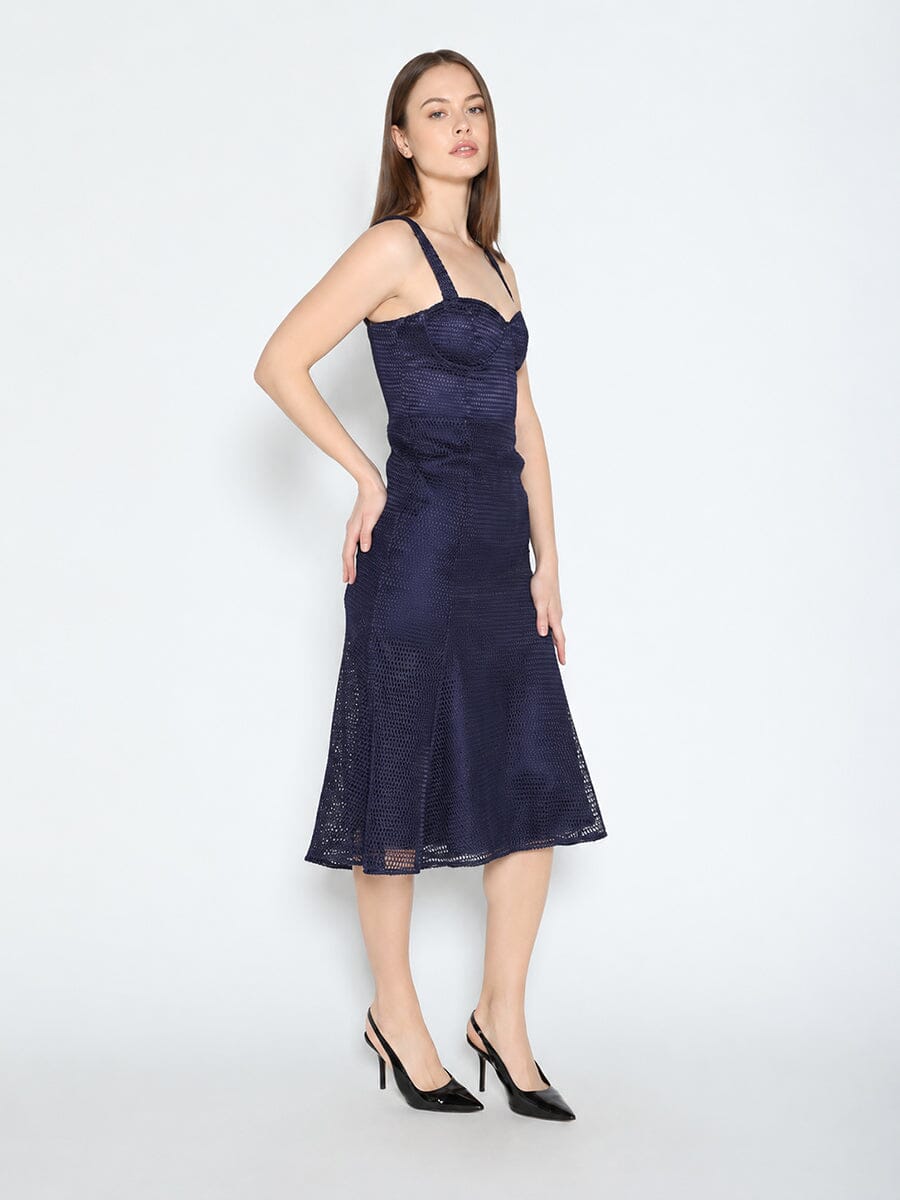 Mesh Sleeveless Mermaid Bodycon Dress – Gracia Fashion