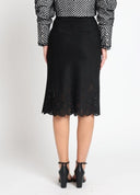 Midi Length Bottom Lace Detail Skirt SKIRT Gracia Fashion 