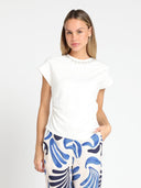 Neckline With Crystal Embroidered Top TOP Gracia Fashion 