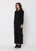 Oversized Cargo Flap Pockets Casual Pants PANTS Gracia Fashion 