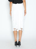 Paisley Lace Midi Pencil Skirt SKIRT Gracia Fashion 